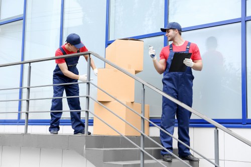 Moving truck service planning a residential move in Hampton Wick