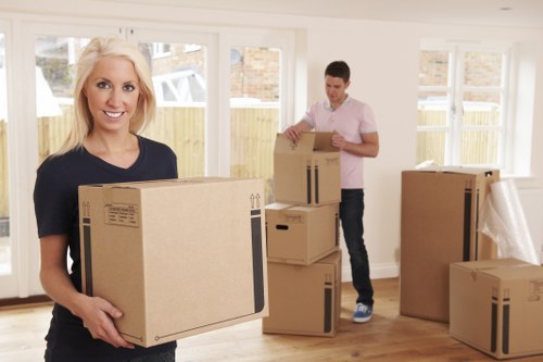 Removal team protecting household items during a local move