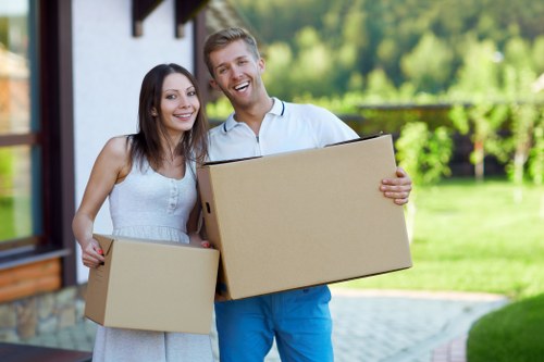 Spacious moving truck for furniture and box transport in Hampton Wick