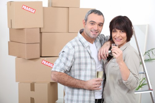 Loading furniture and boxes for a Hampton Wick house or flat move